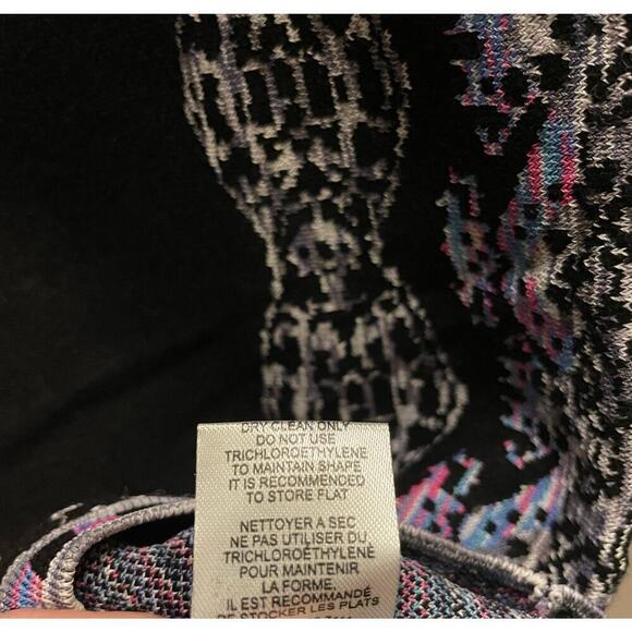 Nanette Lepore Sweater Knit Mystical Stitch Dress | Black Multi, M, $448 NWOT - Picture 9 of 12